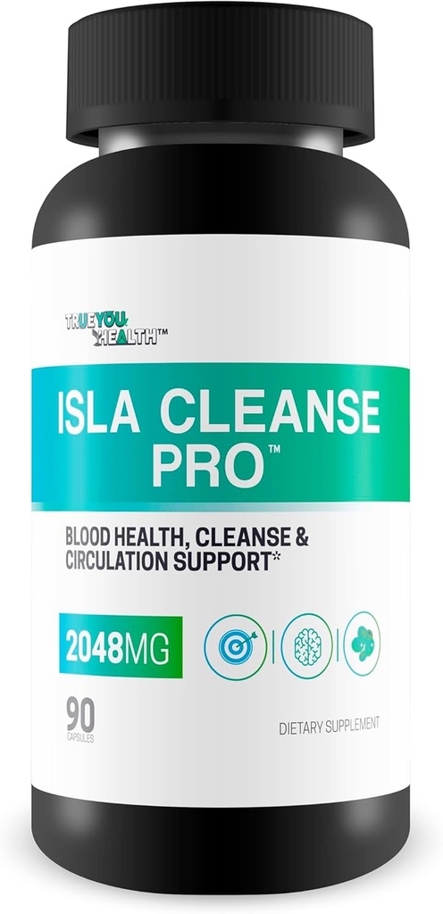 Isla Cleanse Pro - Cele mai bune Vein Health & Artery Health Full Body Cleanse Detox Supliment - Blood Cleanse Detox - Island Cleanse Heart Healthy Solution - Arteries Cleanse Body Detox Cleanse Tea Caps