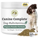 Wholistic Pet Organics Canine Complete - Dog Multivitamin Powder - 1 Lb - Daily Dog Vitamins and Supplements for Homemade Food - Immune System, Skin, Coat & Overall Health - All Breeds - 45 Scoops