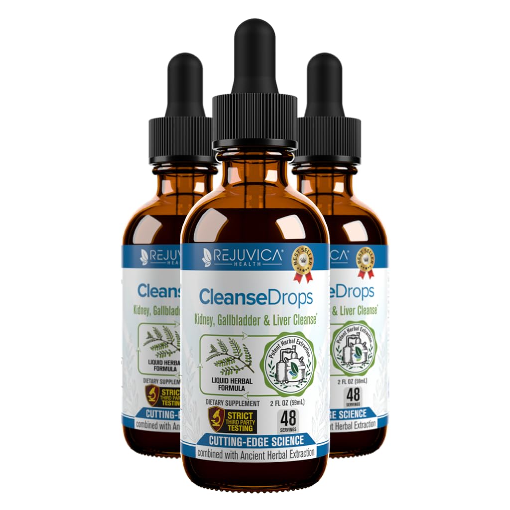 Cleanse Drops - Advanced Kidney & Gallbladder Cleanse Support Supplement - Liquid Delivery for Better Absorption - Chanca Piedra Used in ian Rainforest