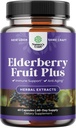 Black Elderberry Capsules Antioxidant Supplement - Elderberry Immune Support Skin Supplement med hudvitaminer och Sambucus Extract - Immune System Support