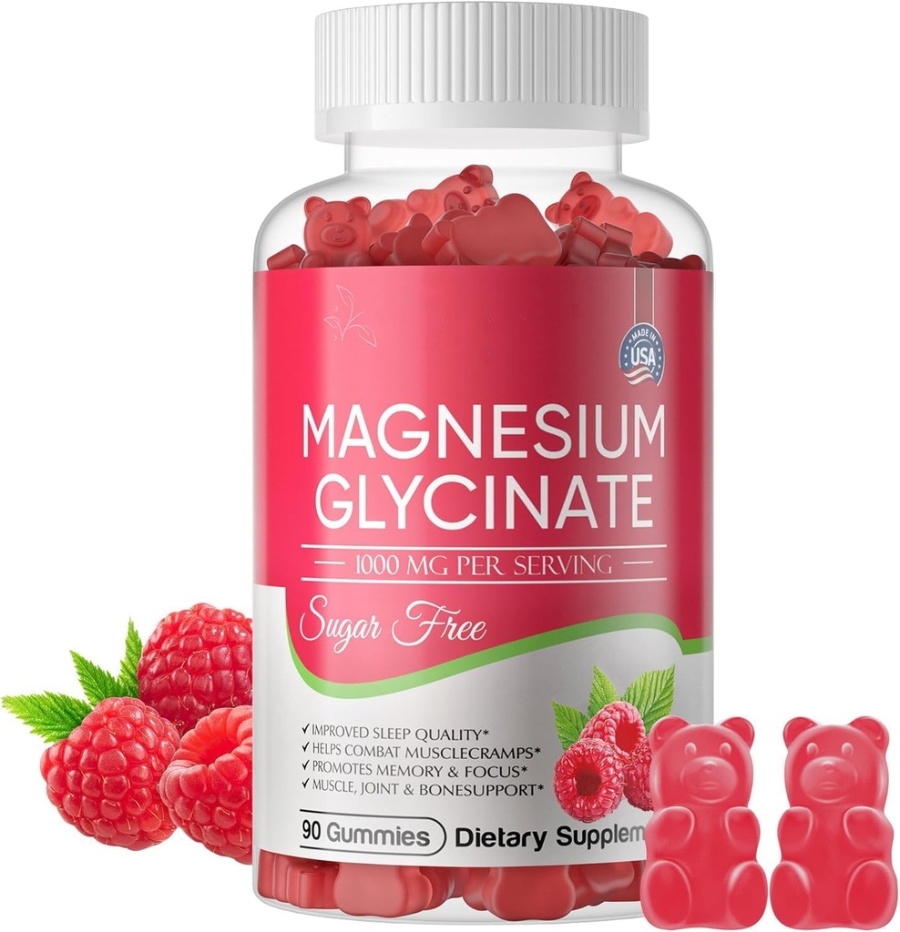 Magnesi Glicinate Glicint Gillestro 700mg, Sugar Free Magnesci Glycitent, Magnesi Gassium suplementari amb Potassi, Viminad, B6 per donar-vos la calma i dormir per a adults - 60 varietats