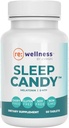 Reignite velvære av JJ Jomfru | Sleep Candy | Chewable 5-HTP Supplement med Inositol, vitamin B6, Melatonin & L-Theanin for voksne | Lemon Flavor | 60 tabletter