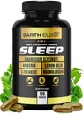 Earth Elixir 5-in-1 Melatonin Free Sleep Aid – Magnesium Glycinate, Apigenin Supplement for Sleep, L-Theanine, Lemon Balm Capsules, Magnolia Bark Extract Capsules – Sleep Supplement Without Melatonin