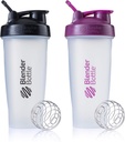 BlenderBottle Classic Shaker Bottle Täydellinen proteiini Shakes ja Pre Treout, 28-Ounce (2 pakkaus), värit May Vary