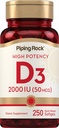 Piping Rock Vitamin D3 2000 i.e. 