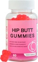 Hip Butt Enhancer Gummies for Butt Growth and HIPS, Booty Gummies for Bigger Butt Fast, Booty Curvy Body Gummies Weight Gainer naistele Treeningu tõhustamine