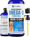 Omega 3 Minyak Ikan untuk Anjing - Lebih Baik Dari Salmon Oil - Penambahan Ikan Anjing Untuk Mengurangi Shedding & Gatal