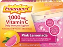 Emergen- C 1000mg Vitamin C Powder, dengan Antioksidants, B Vitamin dan Electrolytes, Suplemen Imunity untuk Dukungan Imune, Caffeine Free Fizzy Drink Mix, Pink Leyonade Flavor - 30 Count (Paket 12)