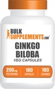 Buffsupplement.comginkgo Billoba cules - Ginkgo Biobaba from Leeads, Herball Supplement - เวก้า 1 Capsution ต่อการให้บริการ 180 เคานต์ (Pack of 1)