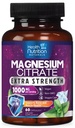 Magnesium Citrate 1000mg Per Serving - Max Absorption Magnesium Powder Capsules for Muscle, Nerve, Bone and Heart Health Support, High Absorption Citrate Complex, Gluten Free, Non-GMO - 60 Capsules