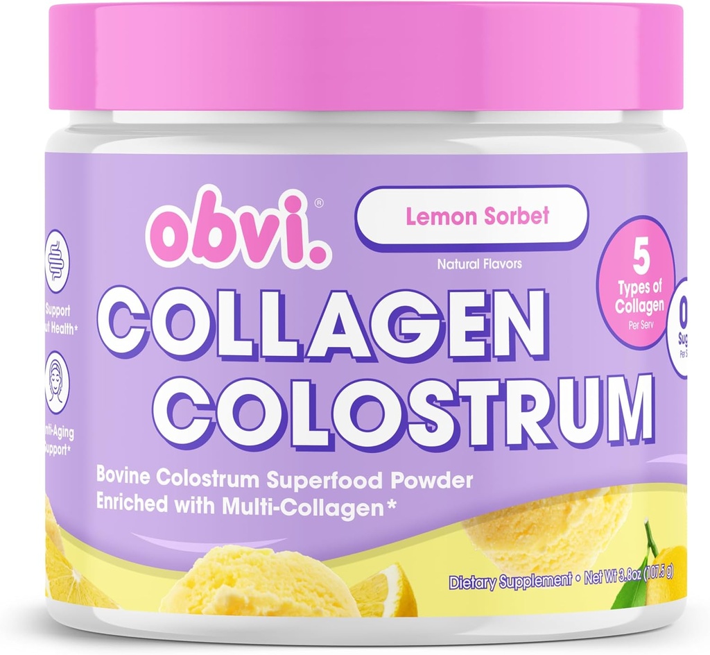 Obvi Collagen Peptide Colostrum אבקה