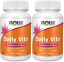 NOW Supplements, Daily Vits™, One Tablet Daily with Lutein & Lycopene, 100 Tablets (Pack of 2)