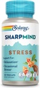 SOLARAY SharpMind Stress, Nootropic Mood Support Relaxation və Occasional stress Yardım üçün əlavə, Ashwagandha ilə Adaptogen, L Theanine, 60 Day Money Garanti, 30 Serv 30 VegCaps
