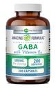 Amazing Formulas GABA with Vitamin B6 Supplement | 500 Mg Per Serving | 200 Capsules | Non-GMO | Gluten Free | Made in USA