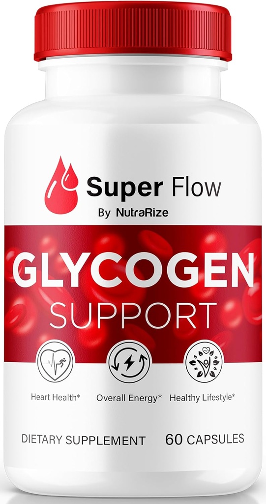 NutraRize Super Flow Glycogen, SuperFlow Glycogen Support капсули, Super Flow Glyco Optimizer, Official SuperFlow Glyco Optimiser Caps, Super Flow Detox Cleanse, Super Flow Glycol (60 капсули)