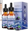 2 Pack NAD Supplements for Women & Men, NAD Nicotinamide Riboside Resveratrol 900mg & Quercetin, Niacin, Collagen, Biotin, Liquid NAD Plus Supplement NR900 For Anti-Aging Skin Energy Longevity Focus