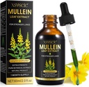 Mullein kvapky pre Pľúca, Mullein Leaf Extract pre Pľúca,Mullein Leaf extrakt Tinktúra s chlorofyl prírodné bylinné doplnok Mullein extrakt kvapky pre Pľúcne čistenie a dýchanie zdravie