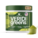 Veridi Greens for Men 40+ – Superfood Powder with Saw Palmetto 200mg & Spirulina – Daily Prostate Health, Urinary Flow & Energy Support – USA Made, Third-Party Tested – Green Tea Flavor, 30 Servings