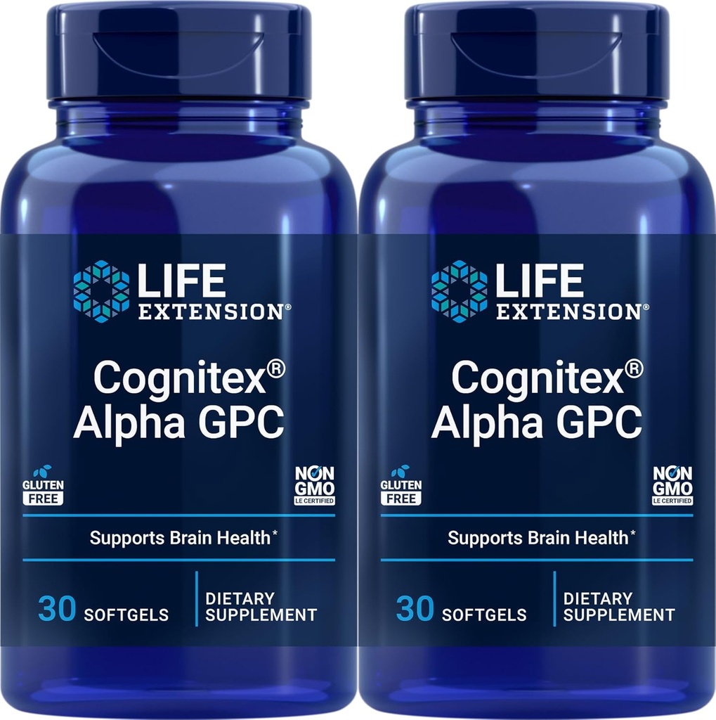 Life Extension Cognitex Alpha GPC, 30 Softgel (Pack of 2)