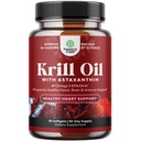 Krill Omega 3 Fish Oil Softgels - Concentrated Krill EPA & DHA Fish Oil Omega 3 Supplement for Women & Men for Immune Support, Healthy Brain & Heart Health - Burpless Fatty Acids Supplement - 30 Count