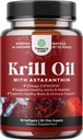 Krill Omega 3 Takegels 500mg - focused Krill EPA i DColi de peix Omega 3 suplementaris per les dones i els homes per donar suport a Imne, el cervell i la Salut del cor, n' Burplest Fatty, suplementaris - 30 comtes