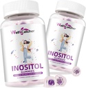 Inositol Gummies Myo-Inositol & D-Chiro Inositol Ideal 40:1 Ratio Inositol osagarria Omega-3 D3 bitaminarekin Ovulation Cycle Regularity Grape Flavor 2 Packs