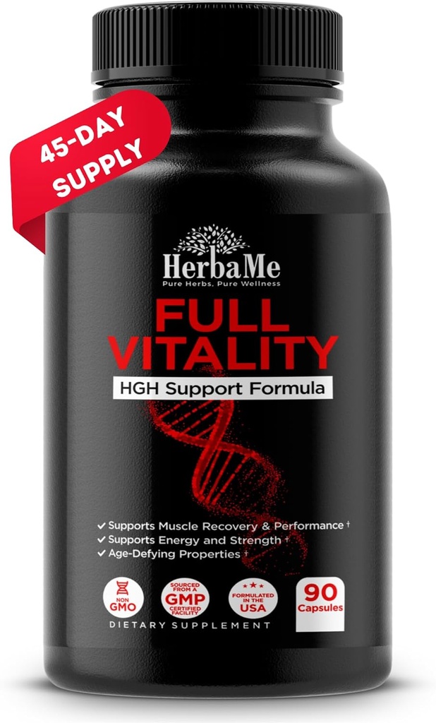 HGH Supplements for Men and Women, 90 Capsules - Naturally Supports Human Growth Hormone, Muscle Building, Muscle Growth Formula, Post Workout Recovery Amino Acid Blend with Colostrum Pills