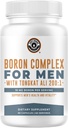 Boron Supplement för män med Tongkat Ali - Vitamin D3, Zink Picolinate 30mg, Longjack Tongkat Ali för män - Boron Citrate 10mg för Mäns hälsa - Non GMO, Gluten Free, No Allergens - 60 Count