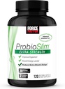 FACTEUR DE FORCE ProbioSlim Probiotiques extra-résistance pour les femmes et les hommes avec 30 milliards d'UFC de probiotiques pour la santé digestive, le soulagement de la bloatation et la santé des intestins, avec fibre prébiotique, 120 capsules