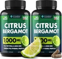 (2 BALENIE) Citrus Bergamot Extract 1000mg - Citrus Bergamot Supplement for Circulatory Health, Imunity, and Graceful Aging - 2x účinnosť Citrus Bergamot 500mg - 240 Vegan Citrus Bergamot Kapsule