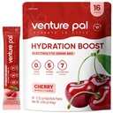 Venture Pal Sugar Free Electrolyte Powder Packets - Жидкая ежедневная смесь IV Drink Mix для быстрой гидратации и восстановления вечеринок | 5 витаминов и 7 электролитов | Кето дружественный | Не-ГМО | Сертифицированный веган | 16 палочек