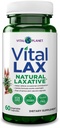 Vital Planet - Vital Lax Natural Laxative Cleanse Supplement for Occasional Constipation, with Magnesium Hydroxide, Slippery Elm, Aloe, and Triphala to Support Bowel Regularity 60 Capsules