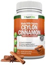 NutriONN Organic Ceylon Cinnamon 1200 mg | 120 Vegan Capsules | True Cinnamomum verum from Sri Lanka | Non-GMO, Third-Party Lab Tested, Low Coumarin, GMP Certified