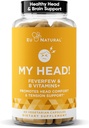 رأسي! Heache Vitamins - Sensitivity, Tension, Comfort, Healthy Head Function for A Clear mind — Fast acting Magnesium, Feverfew, Boswellia, Vitamin D, Ginger, " More - 60 Soft Capsules