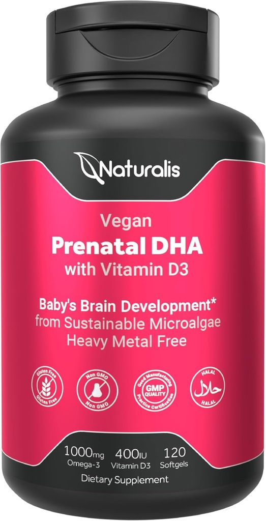 Naturalis Vegan Prednatal s polnim spektrom Omega-3 