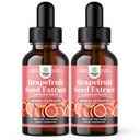 GSE Grapefruit Seed Extract Liquid - One Drop Daily - Super Concentrated Grape Seed Extract Liquid Drops Rich in Bioflavonoids & Polyphenols for Gut Health & Immune Support - 2 Fl Oz (2 Pack)
