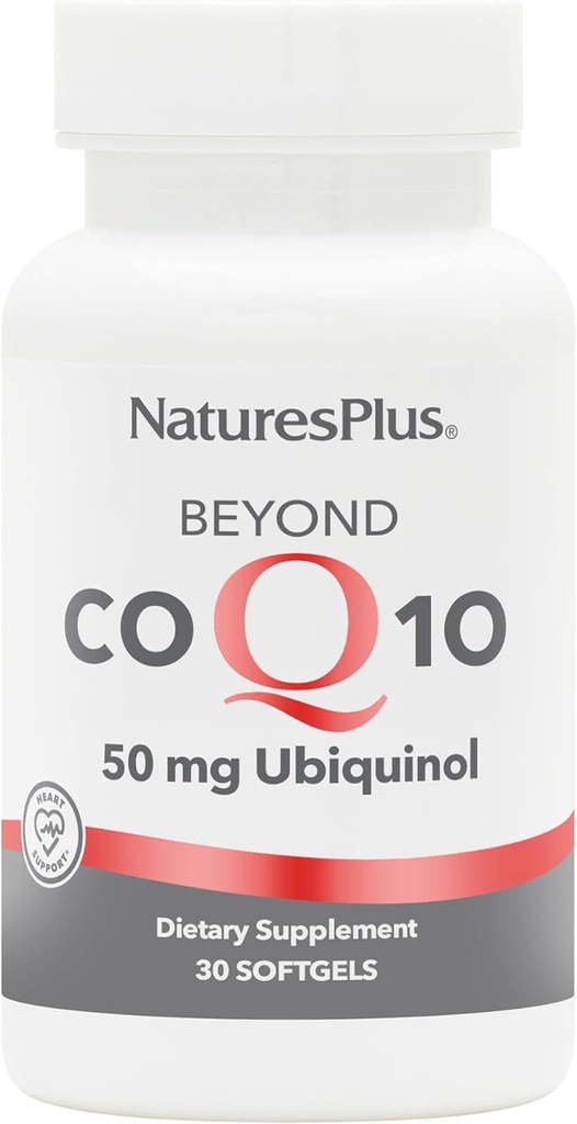 NaturesPlus Beyond CoQ10 50 mg - 30 Softgels - High-Strength Ubiquinol - 전체 웰빙 지원 - 30 서빙