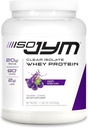 JYM Supplement Science Iso JYM Grape, 90 kaloreita, 100% Whey Protein Isolate, nolla rasvaa, nolla sokeria, Mixes Clear, naisille ja miehille, 20 tarjoiluja