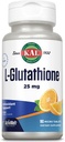 KAL L- Glutathione, Reduced Glutathione Supplement, High Absorption Antioxidant, Orange Flavor Instant Disolve ActiviMelt, Vegetarian, Laboratoř ověřené, 90 Služeb, 90 Mikro Tablety