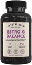 Crystal Star Estro G Balance Suplemento (150 cápsulas) – Herbal Menopause Support with Black Cohosh, Rehmannia, Damiana &amp; Licorice – Vegetariano " No GMO