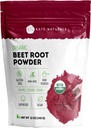 Kate Naturals Organic Beet Root Powder for Smoothies, Pečení & Juice. Syrové Beetroot Superfood & přírodní červené potraviny zbarvení (12oz, Non- GMO, Earthy Flavor)