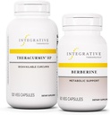 Integrative Therapeutics Bundle with Berberine, 60 Capsules & Theracurmin HP, 120 Capsules - Berberine for Metabolic Support* - Theracurmin Supplement That's 27x More Bioavailable*