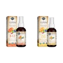 Garden of Life Organics B12 Vitamin - Whole Food B-12 for Metabolism and Energy & Vitamin D3 Liquid 1000 IU Per Spray