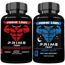 Prime Labs Prime Test Testosterone Booster + Night Duty Sleep Supplement