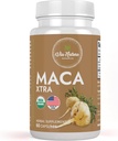 Maka Xtra Capsules 1000mg 124; Organik Herbal Suplemen: 124; Sumber Alam Amino Acids Besi & Magnesium 124; 60 Capsules