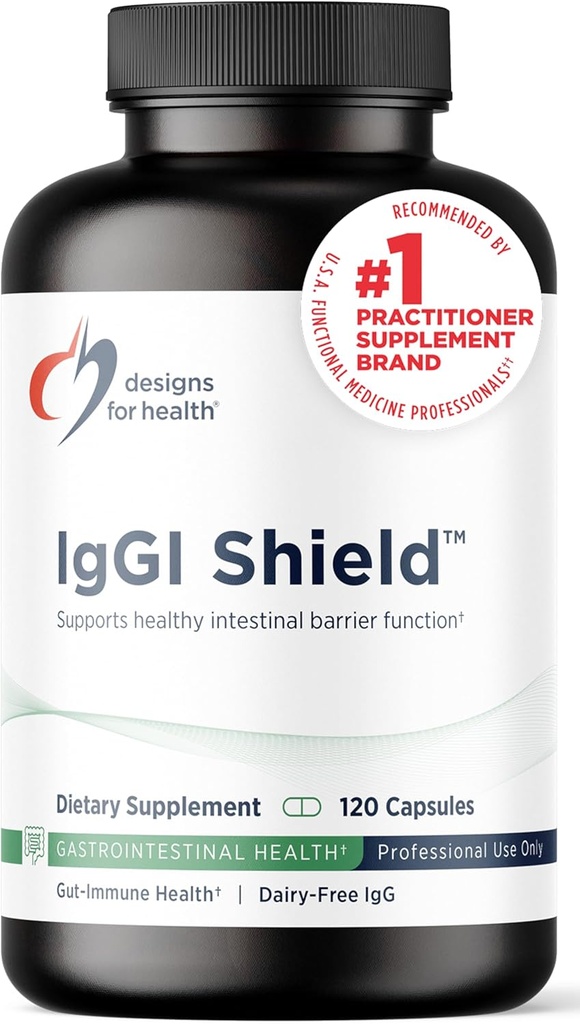 Progetti per lo Scudo di IgGI Salute e Sostegno Immune Polvere con Dairy-Free ImmunoLin Immunoglobulina e NAG - Aiuto Bind & Remove Tossine e Fortificare il Barriera Intestinale (120 capsule)