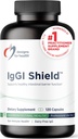Dizainas sveikatos IgGI skydas - Gut Health & Immune Support Mill with Dairy-Free ImmunoLin Imunoglobulin ir NAG - Pagalba Bind & Šalinti toksinus ir stiprinti žarnyno barjerą (120 kapsulės)