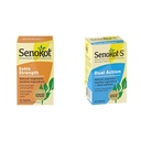 Senokot Extra Strength Natural Vegetable Laxative & S Dual Action 60 Tablets, Natural Vegetable Laxative Ingredient Plus Stool Softener Tablets