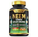 Neem Leaf Supplement - 8in1 Formula - Combine with Turmeric, Ceylon Cinnamon, Ginger, Tulsi, Ginkgo Biloba, Amla, and Black Pepper - Immune Health Support - 150 Vegan Capsules