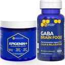 NATURAL STACKS GABA Brain Food + Apigenin Supplement for Sleep Bundle - Supports Relax and Sleep* - 180 Total Capsules